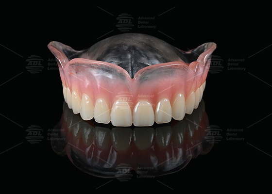 Vertex شفاف و صورتی پروتز کامل تقریبا ناقابل شکستن پروتز جزئی مقرون به صرفه